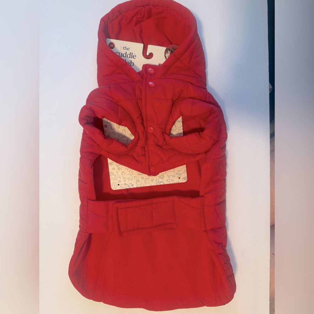 NWT Red Pet Puffer Vest – Cuddle Collab x Target – Medium - Red